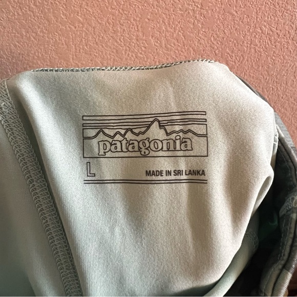 Patagonia 3/4 Length Compression Running Training Tights Green Size Large - Picture 9 of 9